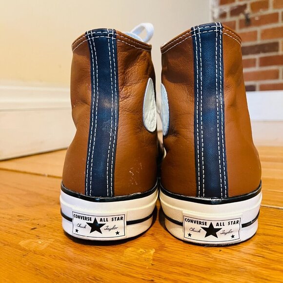Converse Chuck Taylor All Star Cruise Leather High-Top Shoes Cognac Brown 12 - Picture 13 of 16